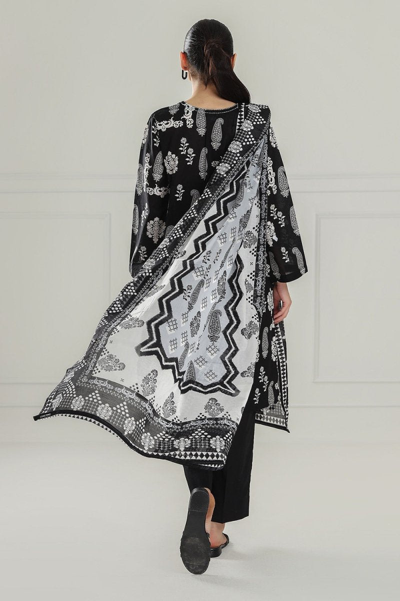 R-125 Gul Ahmed Ready to Wear 3PC Lawn Printed Suit IUSTKSD-503