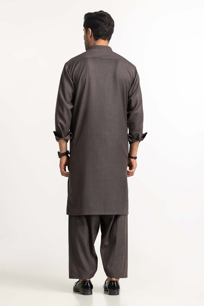 Gul Ahmed Ready to Wear Men's Green Styling Suit SK-S23-055