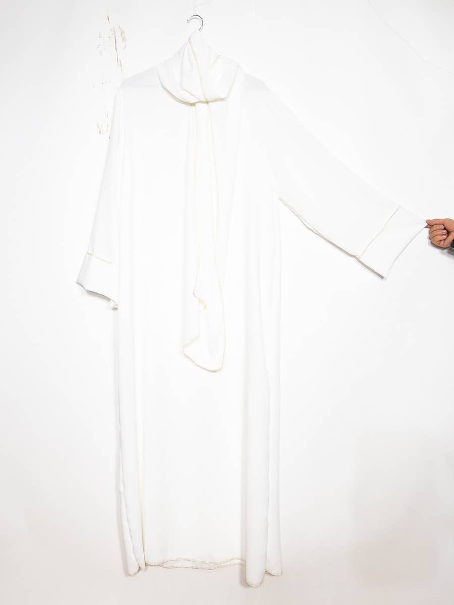 Medina silk abaya for women ref:2377pk