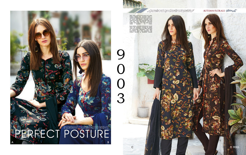 New winter prints with matching duppata