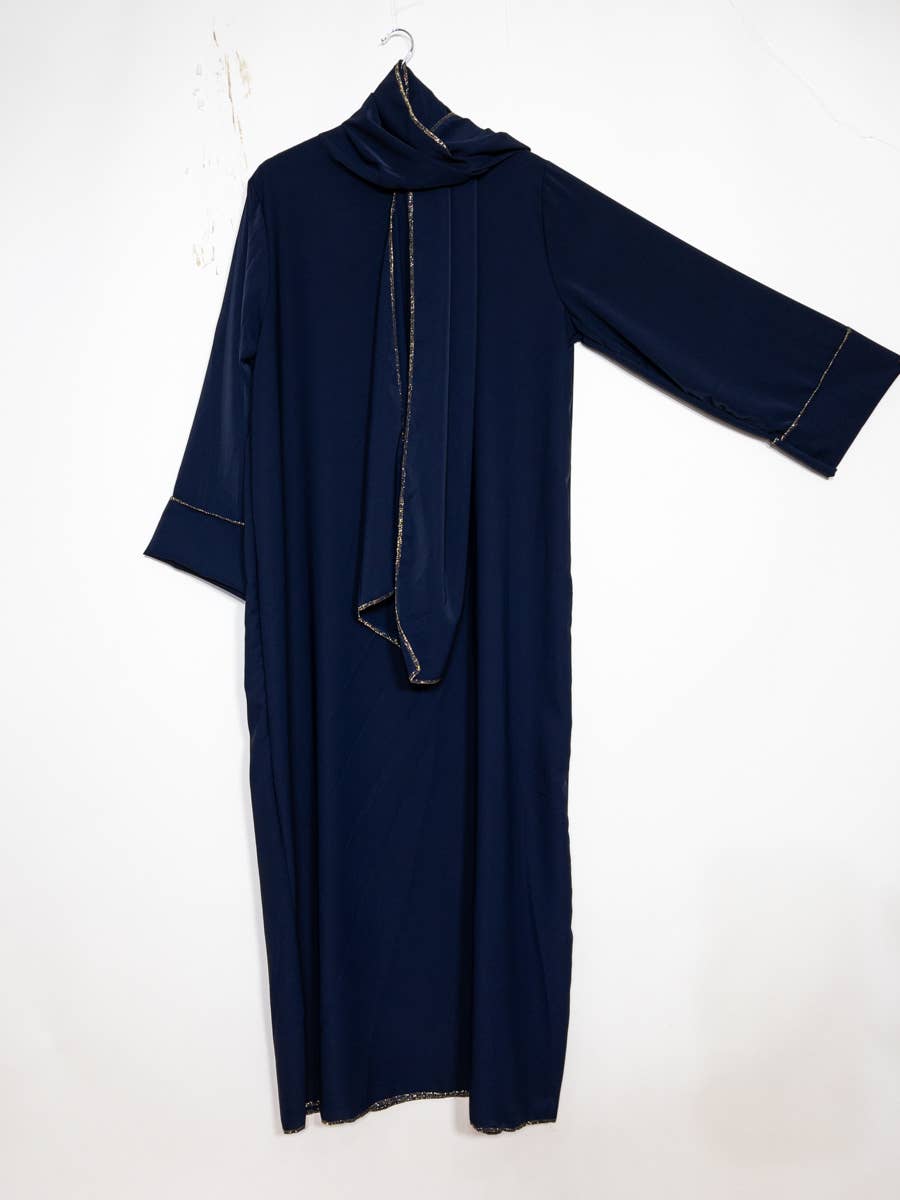 Medina silk abaya for women ref:2377pk