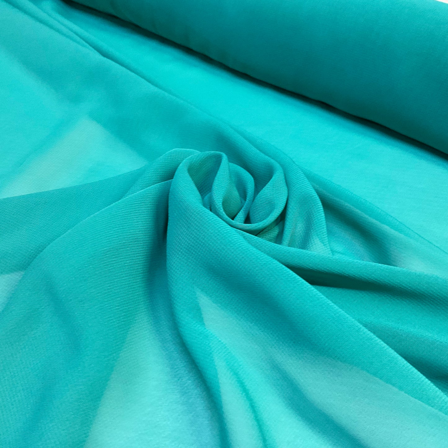 Plain lightweight sheer chiffon dress scarf fabric 150cm wide M2073