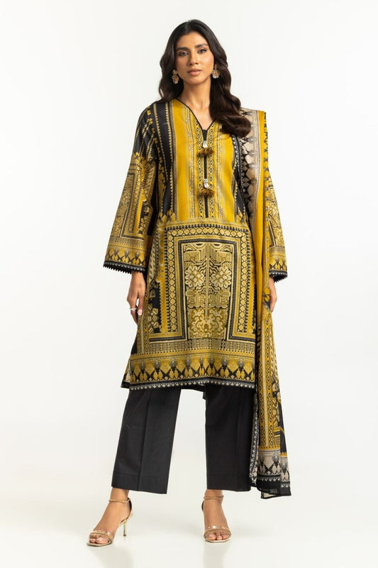 R-101 Gul Ahmed Ready to Wear 3PC Printed Lawn Suit IUSTKSD-475a