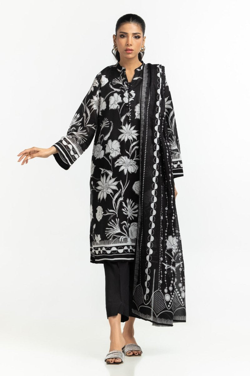 R-112 Gul Ahmed Ready to Wear 3PC Lawn Printed Suit IUSTKSD-484