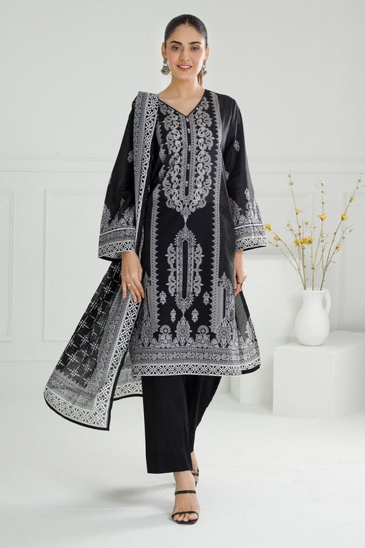R-111 Gul Ahmed Ready to Wear 3PC Lawn Printed Suit IUSTKSD-488