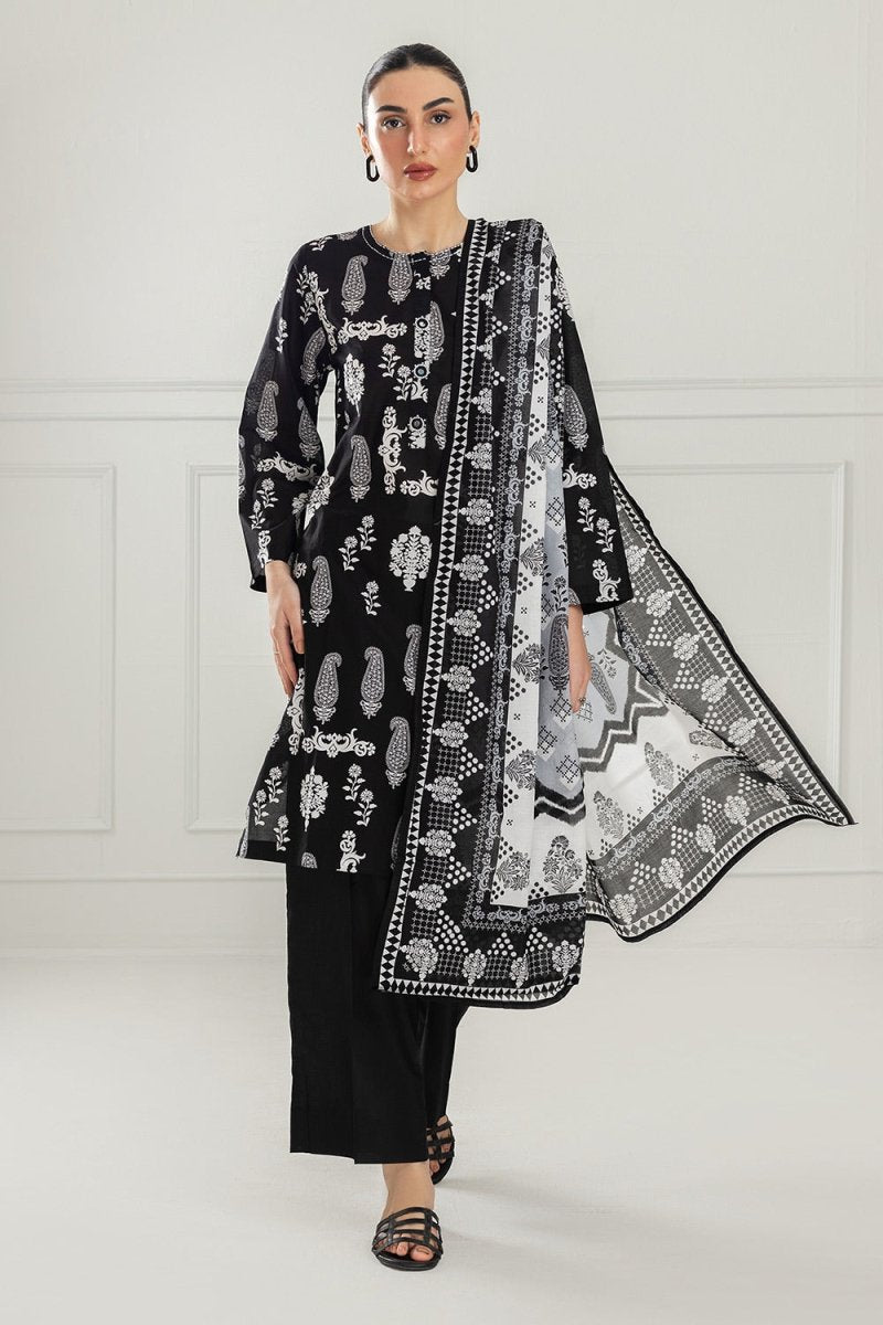 R-125 Gul Ahmed Ready to Wear 3PC Lawn Printed Suit IUSTKSD-503