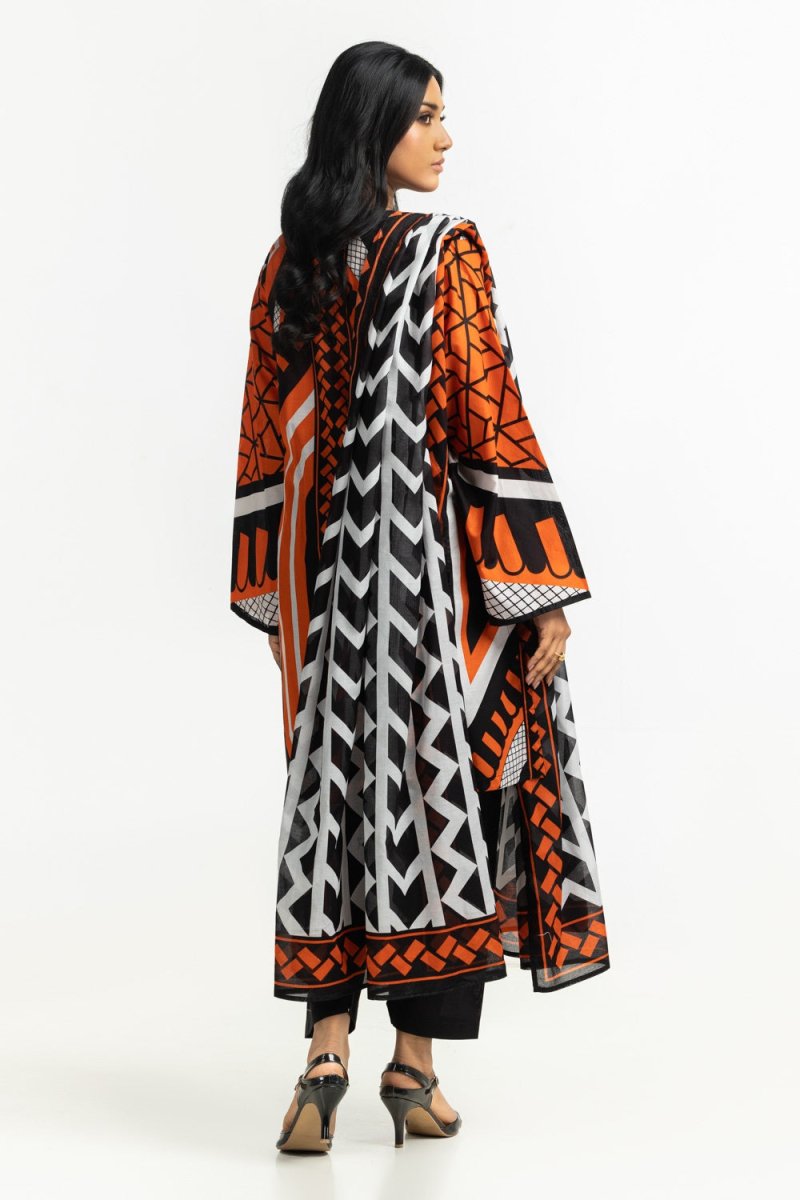R-123 Gul Ahmed Ready to Wear 3PC Lawn Printed Suit IUSTKSD-510
