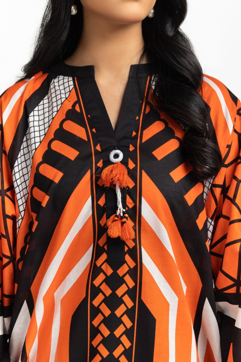 R-123 Gul Ahmed Ready to Wear 3PC Lawn Printed Suit IUSTKSD-510