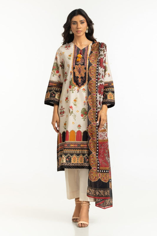 R-107 Gul Ahmed Ready to Wear 3PC Lawn Printed Suit IUSTKSD-519