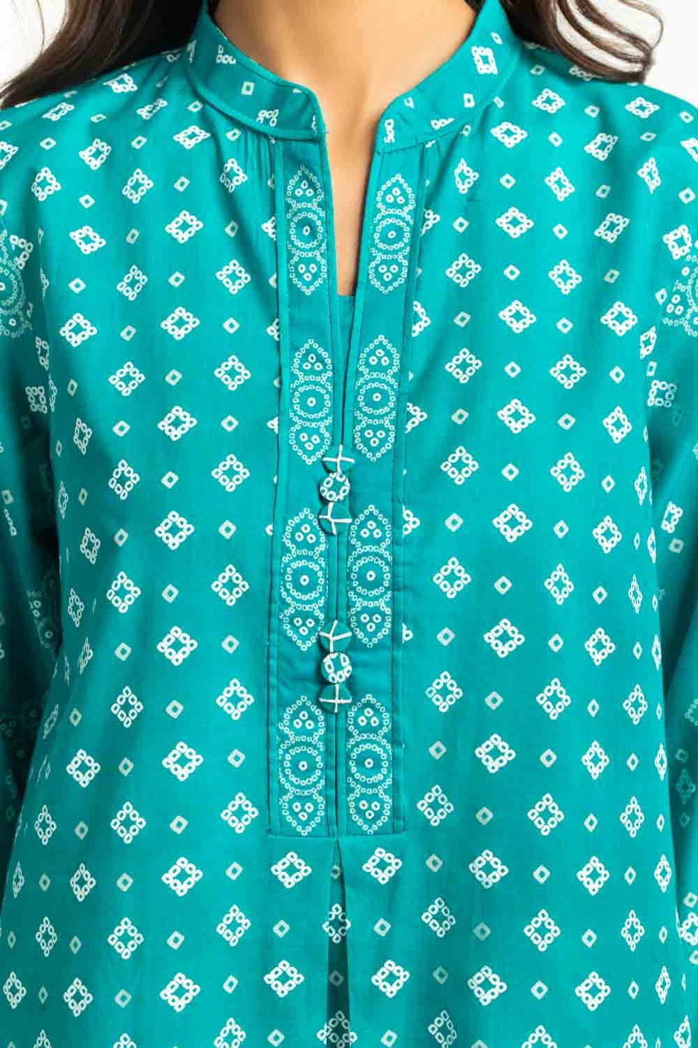 R-122 Gul Ahmed Ready to Wear 3PC Lacquer Printed Lawn Suit IUSTKSD-530