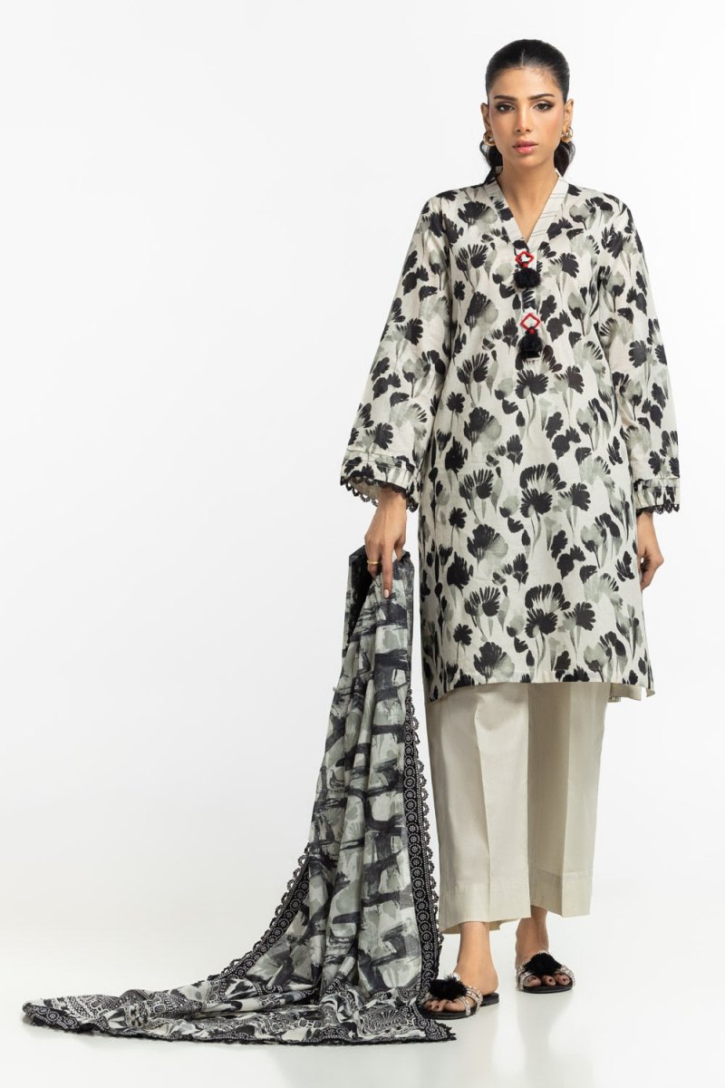 R-108 Gul Ahmed Ready to Wear 3PC Lawn Printed Suit IUSTKSD-546