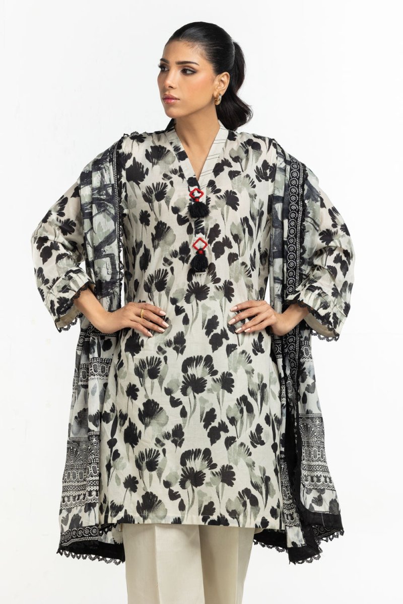 R-108 Gul Ahmed Ready to Wear 3PC Lawn Printed Suit IUSTKSD-546