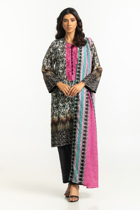 R-103 Gul Ahmed Ready to Wear 3PC Lawn Printed Suit With Embroidered IUSTKSD-666