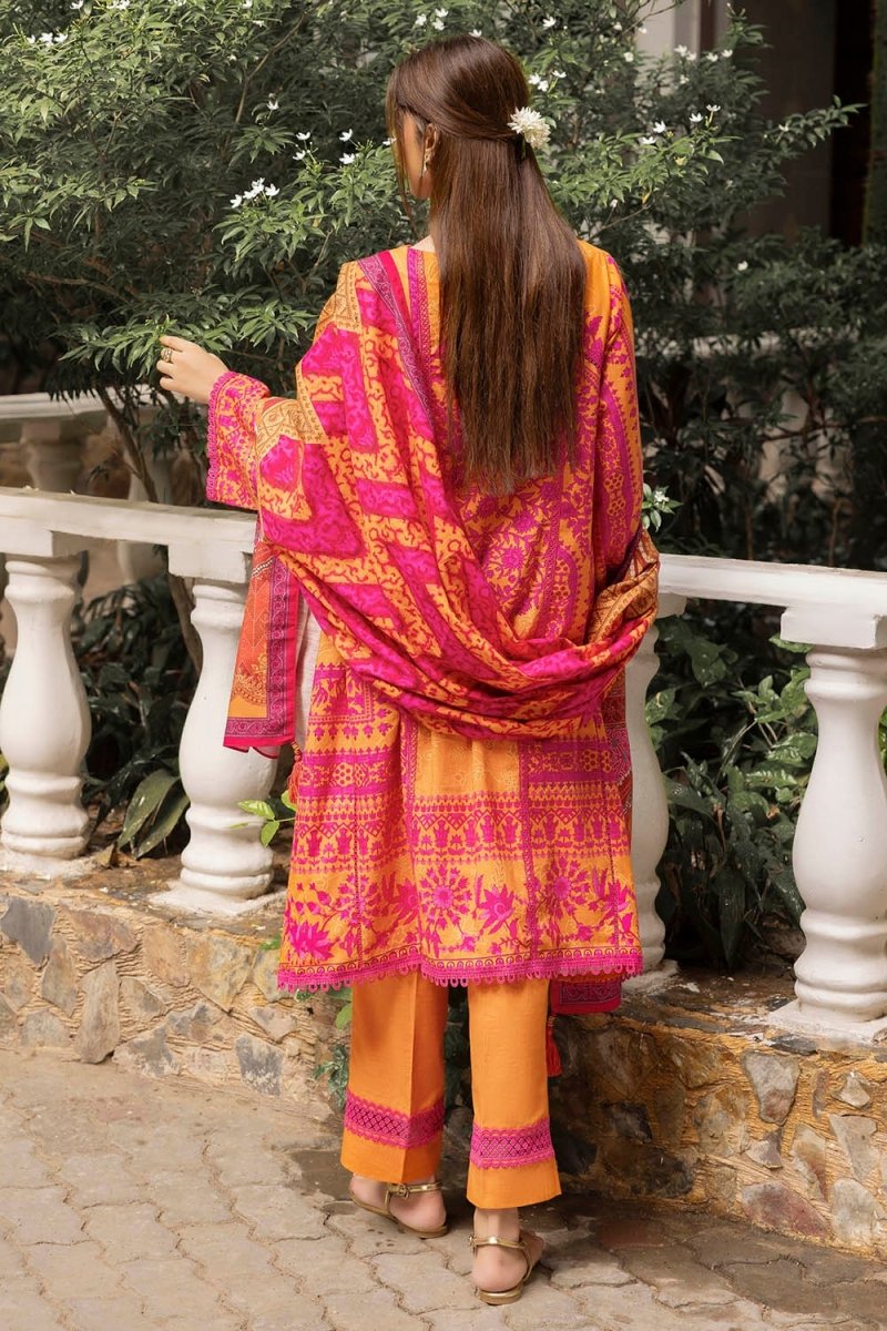 G-108 Gul Ahmed 3 Piece Unstitched Printed Khaddar Suit K-52025