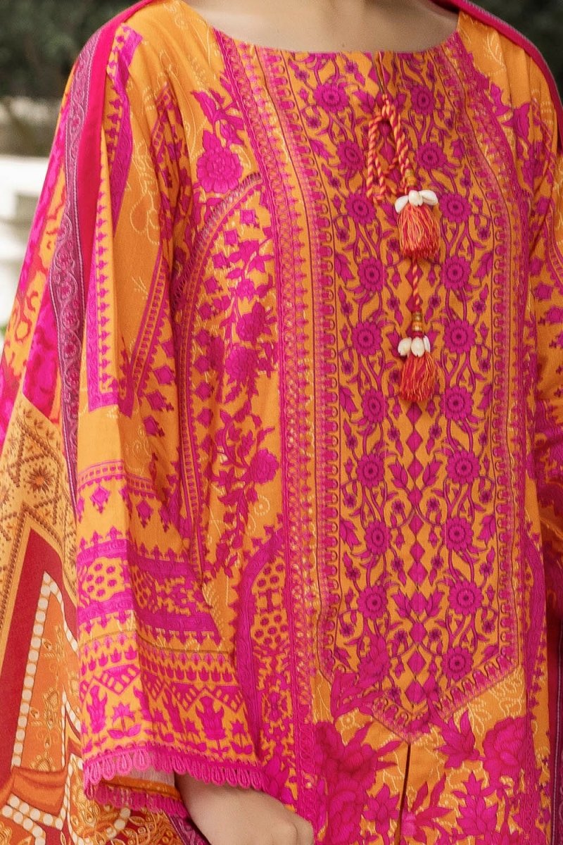 G-108 Gul Ahmed 3 Piece Unstitched Printed Khaddar Suit K-52025