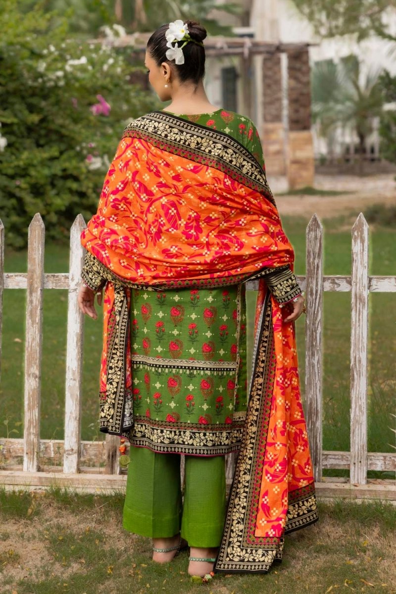 G-106 Gul Ahmed 3 Piece Unstitched Printed Khaddar Suit K-52027