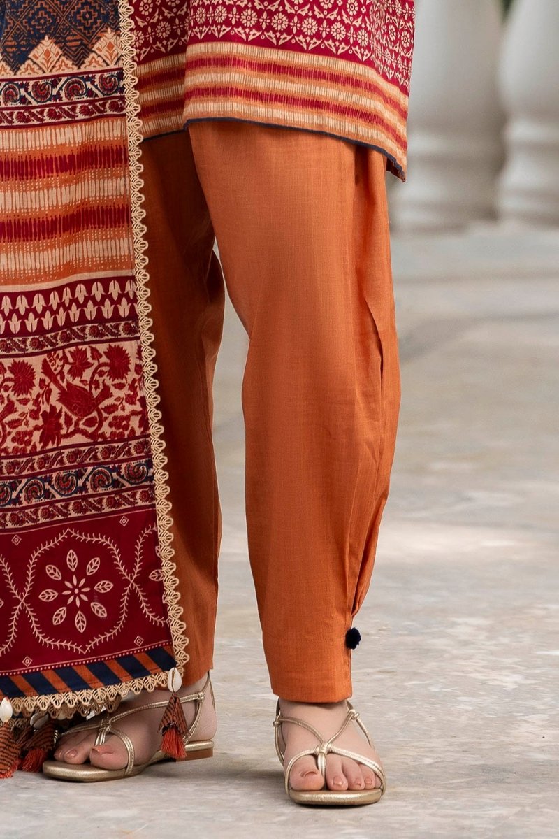 G-102 Gul Ahmed 3 Piece Unstitched Printed Khaddar Suit K-52038