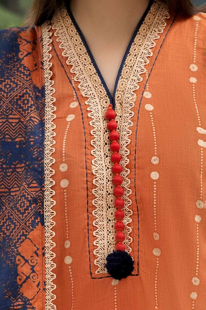 G-102 Gul Ahmed 3 Piece Unstitched Printed Khaddar Suit K-52038