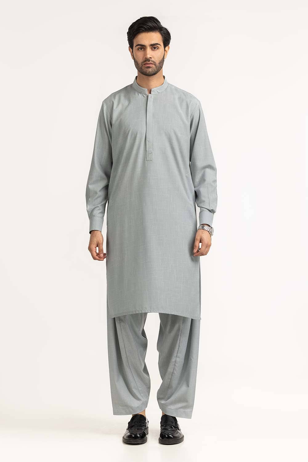 Gul Ahmed Ready to Wear Men's Powder Blue Styling Suits SK-S23-035